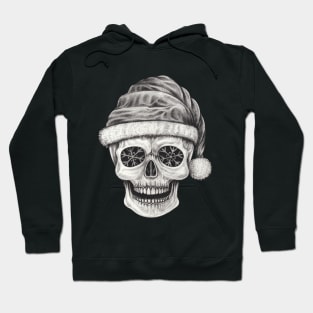 Santa claus skeleton. Hoodie